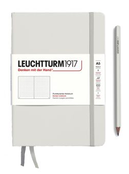 Leuchtturm1917 Notizbuch Medium (A5) Hardcover Light Grey dotted 