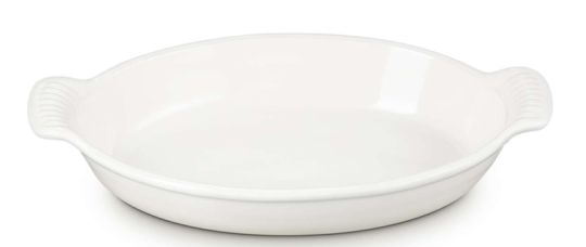 Le Creuset Auflaufform Tradition Oval 28 cm Meringue 