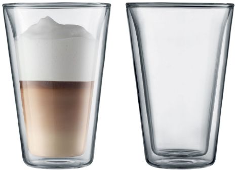 Bodum Canteen 2 Stk. Glas Doppelwandig 0,4 L 2er Set 