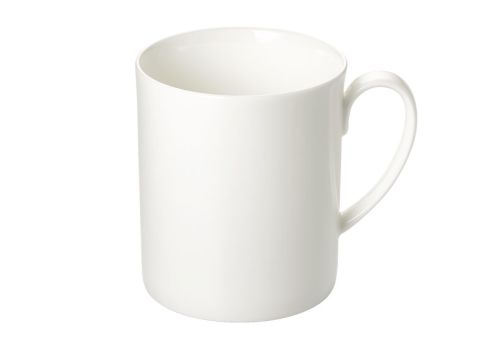 Dibbern Fine Bone China Weiss Becher mit Henkel zylindrisch 0,3 L 