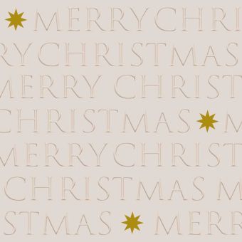 Paperproducts Design Servietten 33x33 cm Christmas Letters taupe relief 