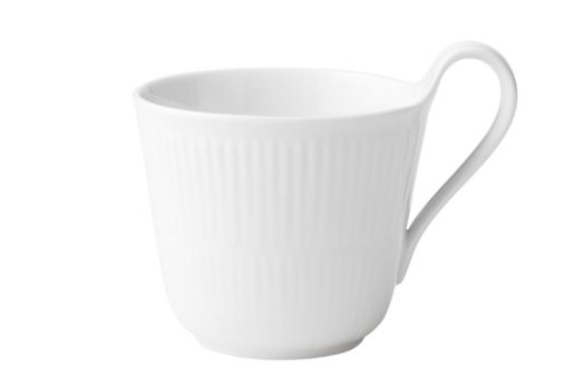 Royal Copenhagen White Fluted Tasse mit Hohem Henkel 33 cl 