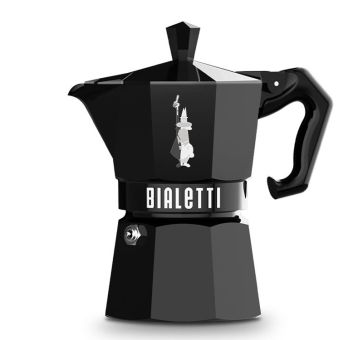 Bialetti Espressokocher Moka Exclusive 3 Tassen schwarz 