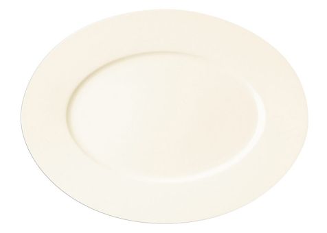RAK Porcelain Fine Dine Ivoris white Platte oval L 34 cm / W 25.5 cm / Ht. 2.5 cm 