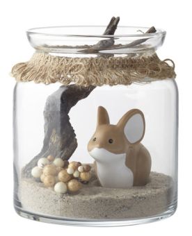 Leonardo Gonzales Dekoglas 13 cm mit Maus 