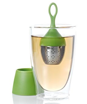 AdHoc Schwimmendes Tee-Ei Floatea grün H 13 cm 