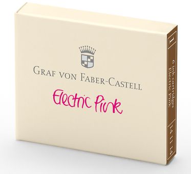 Graf von Faber-Castell Tintenpatronen Electric Pink 6x in Faltschachtel 