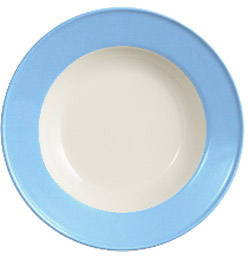 Dibbern Solid Color Hellblau Teller tief 23 cm Fahne 