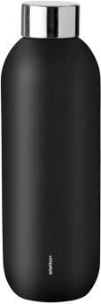 Stelton Keep Cool doppelwandig steel Trinkflasche 0,6 L black 