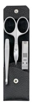Zwilling Premium Nagelpflege-Set schwarz 3-tlg. Twinox, Yakleder 
