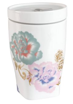 Meissen Coffee To Go Becher Mit Porzellandeckel, Klein, Form Nova, Waves Of Spring, V 0,35 L 