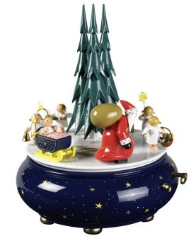 Wendt & Kühn Spieldose Weihnachtszug Stille Nacht mit 36-stimmigem Werk 