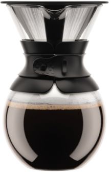 Bodum Pour Over Kaffeebereiter mit Permanentfilter Kurze Tülle 1 L 34 Oz 