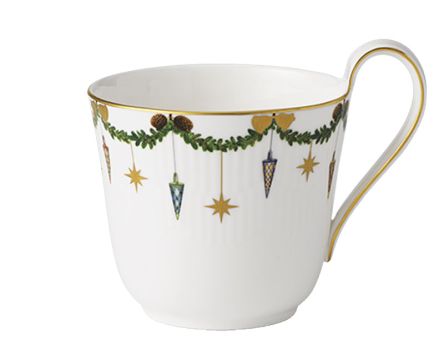 Royal Copenhagen Becher 0,33 L mit hohem Henkel Star Fluted Christmas 