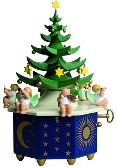 Wendt & Kühn Spieldose Tannenbaum Stille Nacht mit 36-stimmigem Werk 