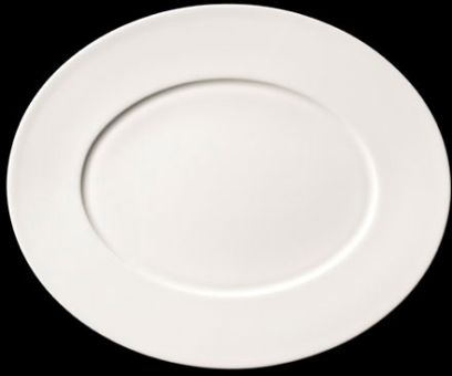 Dibbern Fine Dining Platte oval 39 cm Weiss 
