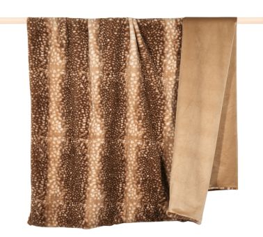 pad Decke 140x190 cm Bambi brown 100% Polyester 