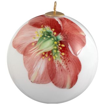 Meissen Baumschmuck Kugel Giant Bloom Christrose Ø 5 cm 