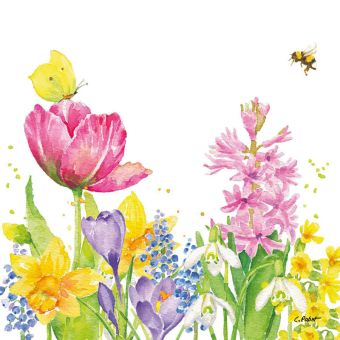 Paperproducts Servietten 33x33 cm Butterfly & Bee 