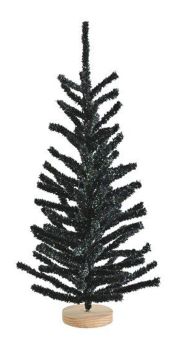Gift Company Silva Deko-Weihnachtsbaum beflockt H60 cm schwarz 