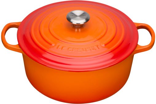 Le Creuset Bräter Rund Signature 24 cm Ofenrot 