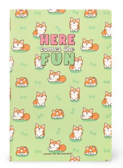Legami Heft Quaderno medium liniert Corgi 