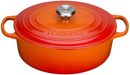 Le Creuset Bräter Oval Signature 29 cm Ofenrot 