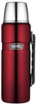 Thermos Isolierflasche Stainless King Edelstahl lackiert cranberry 1,2 L 