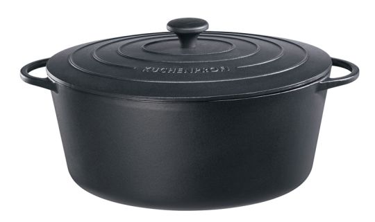 Küchenprofi Bratentopf oval 33 cm schwarz Provence 