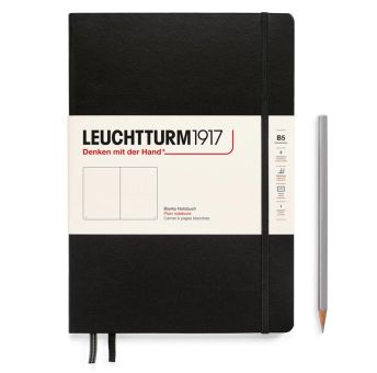 Leuchtturm Notizbuch Composition (B5) Hardcover schwarz blanko 