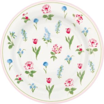 Greengate Teller 15 cm Agnes white 