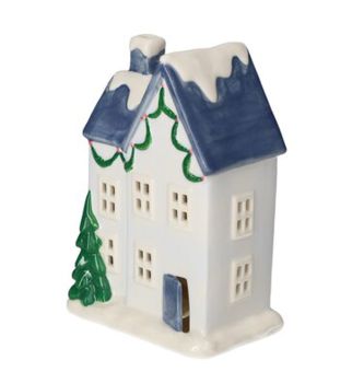 Gift Company Mignon LED Haus blau/weiß 