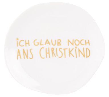 Räder Weihnachtsteller Ich glaub noch ans Christkind Ø 13,5 cm 