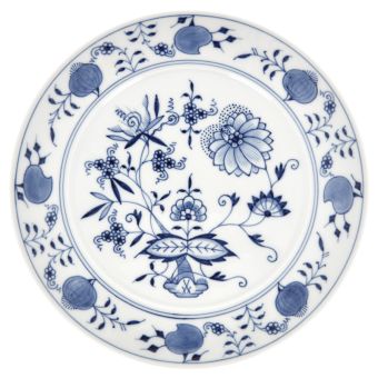 Meissen Vorspeise-und Dessertteller Form No 41 Zwiebelmuster Kobaltblau Weißer Rand Ø 22 cm 