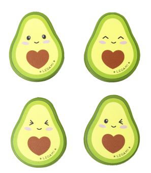 Legami 4er Set Tütenclips Avocado 