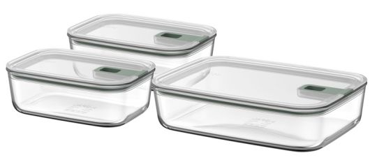 Mepal Set Glas Easyclip 3tlg. (2x1000 ml+2250 ml) Nordic Sage 