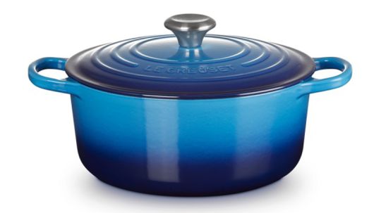 Le Creuset Bräter Rund Signature 26 cm Azure Gusseisen 