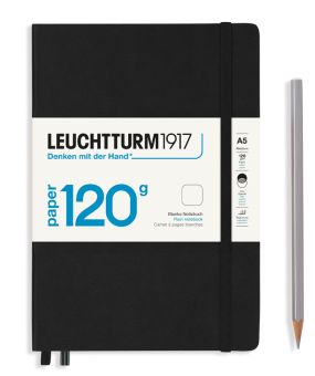 Leuchtturm Notizbuch Medium (A5) Edition 120 Hardcover 203 nummerierte Seiten Schwarz blanko 