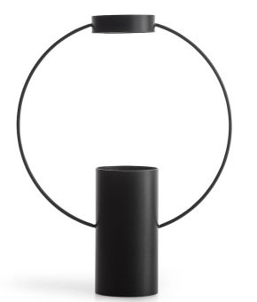 Sagaform Moon Vase groß schwarz 23x7x30 cm 