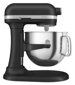 KitchenAid Artisan Küchenmaschine 6,6L mit Schüsselheber Gusseisen Schwarz 