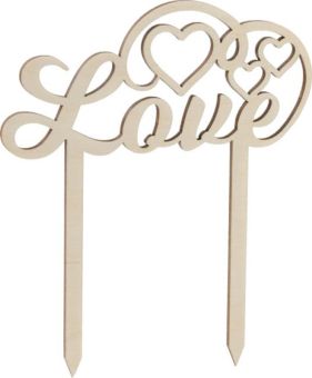 Folkroll Tortenstecker 14,5x12 cm Love 