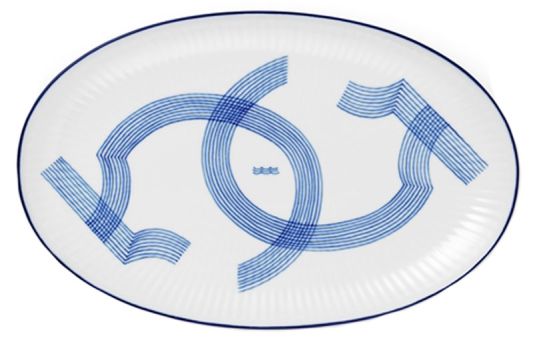 Royal Copenhagen Motif Teller oval 23,5 cm 