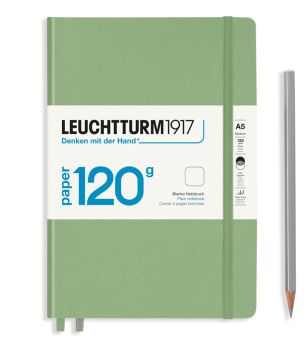 Leuchtturm Notizbuch Medium (A5) Edition 120 Hardcover 203 nummerierte Seiten Salbei blanko 