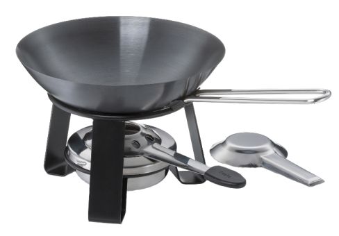 Kela Wok-Set Mini Joy Wok, Rechaud, Pastenbrenner schwarz 