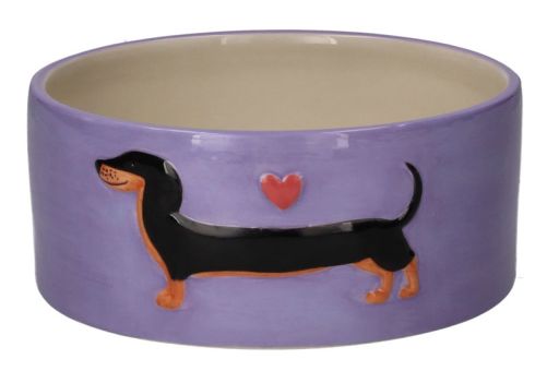 Gift Company Love Pets Futternapf S Motiv: Dackel lila 