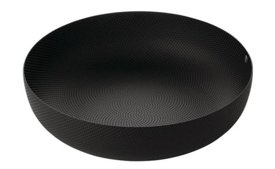 Alessi Texture Runde Schale Schwarz 