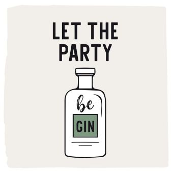 Paperproducts Design Servietten 33x33 cm Let the Party be Gin 
