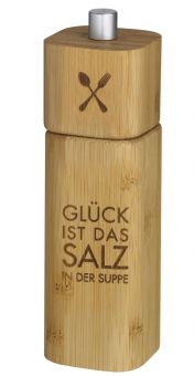 Räder P.e.t. Salzmühle Glück ist das Salz in der Suppe 15 cm hoch 