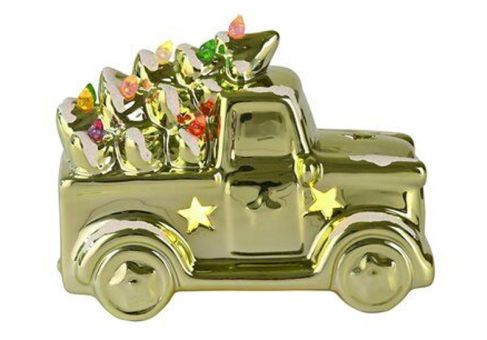 Gift Company Luce Truck mit LED Porzellan grün 