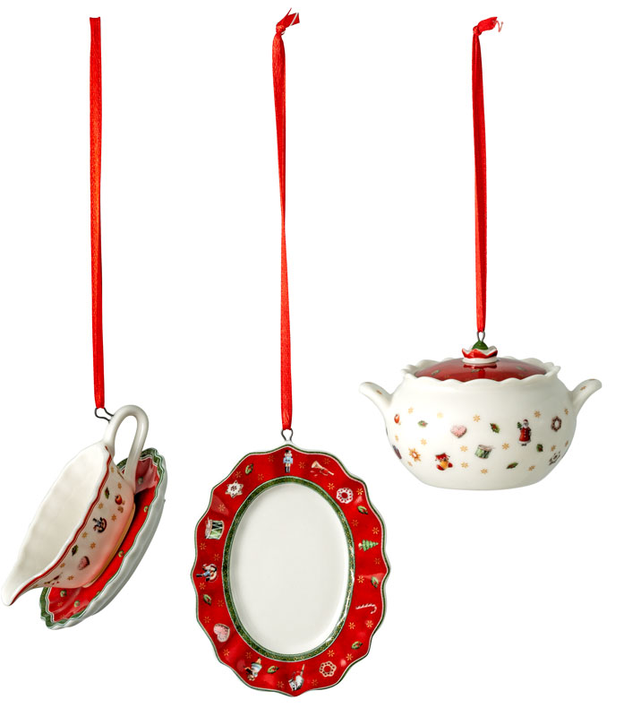 Villeroy & Boch Toy´s Delight Ornamente Servierteile Set 3tlg. 3x6 cm